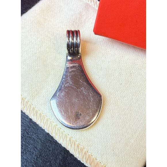 James Avery Concentric Teardrop Pendant Sterling Vintage/Retired - Picture 3 of 8